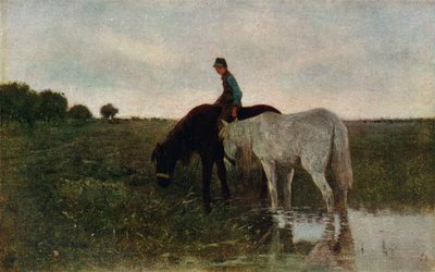 Abbeverando i cavalli, 1871, 1913 da Anton Mauve