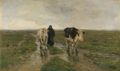 Pasto al pascolo da Anton Mauve