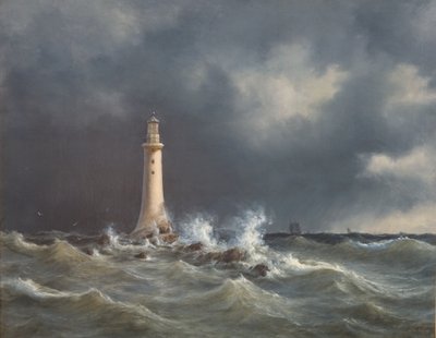 Faro di Eddystone da Anton Melbye