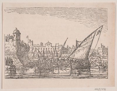 Porto sul Mediterraneo da Anton Melbye