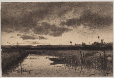 Paesaggio con fiume da Anton Melbye