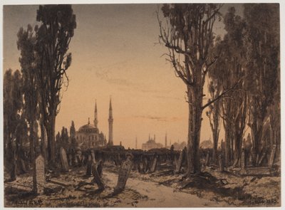 Cimitero turco. Scutari da Anton Melbye