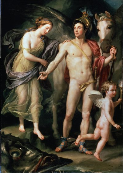 Andromeda e Perseo con il suo Pegaso da Anton Raphael Mengs