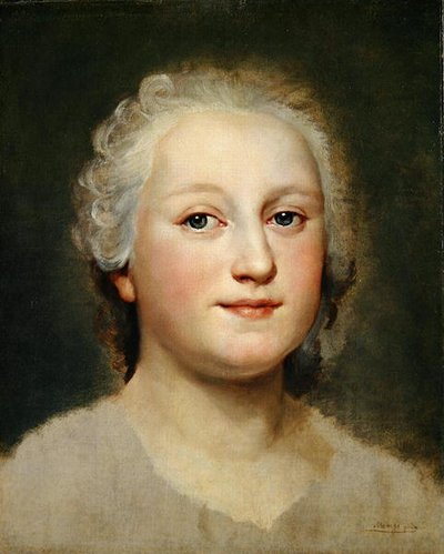 Studio di ritratto di una signora da Anton Raphael Mengs