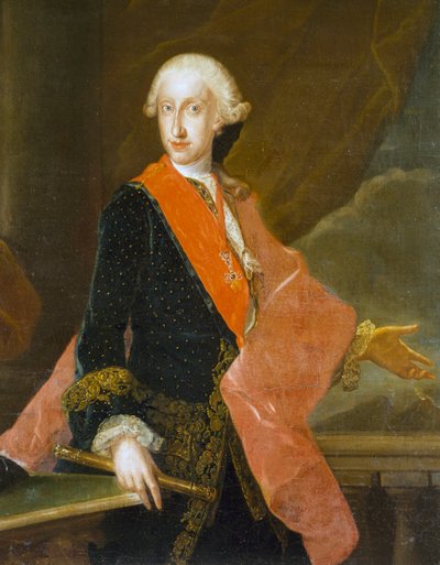 Ritratto di Carlo IV di Borbone da Anton Raphael Mengs