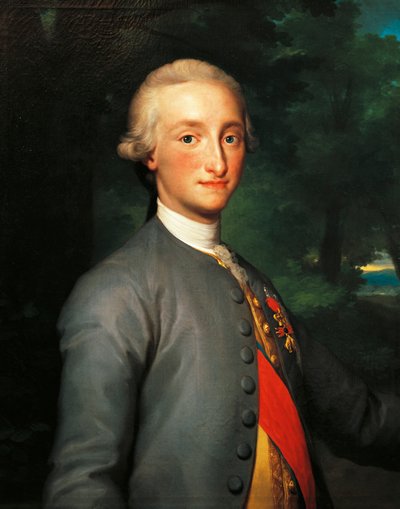 Ritratto di Carlo IV di Borbone, Principe delle Asturie e Re di Spagna da Anton Raphael Mengs