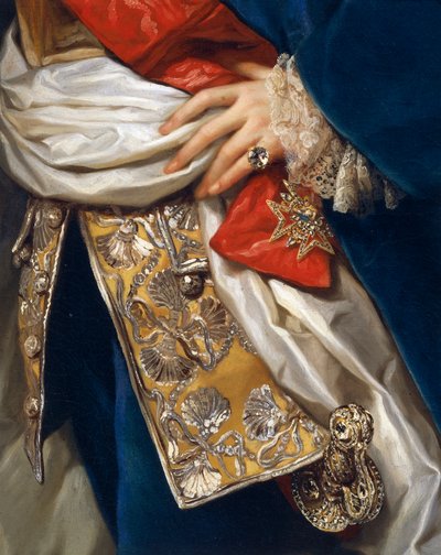 Ritratto di Ferdinando IV (dettaglio) da Anton Raphael Mengs