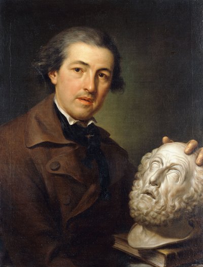 Ritratto di Giuseppe Franchi, a mezzo busto, con un busto di Omero, c.1771-73 da Anton Raphael Mengs