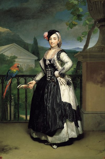 Ritratto di Isabel Parreno Arce Ruiz de Alarcon y Valdés, Marchesa di Llano da Anton Raphael Mengs