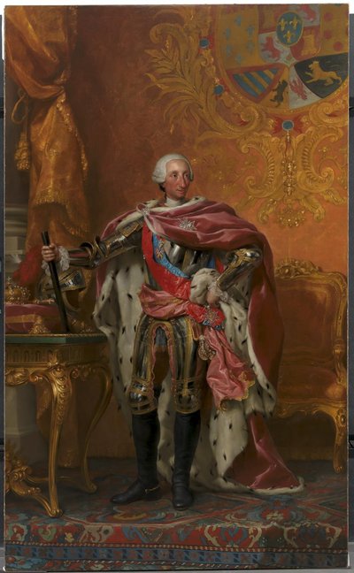 Ritratto di Re Carlo III di Spagna da Anton Raphael Mengs