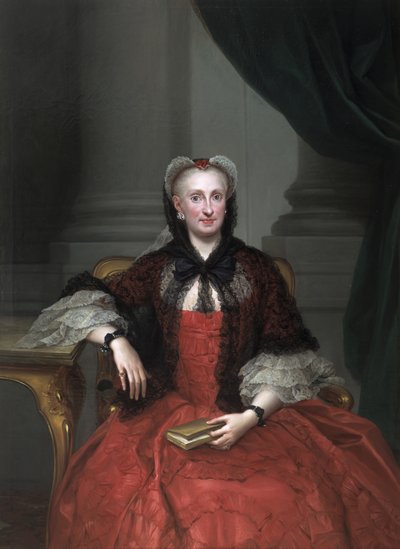 Ritratto di Maria Amalia di Sassonia 1724-1760, regina consorte di Spagna, ca 1760 da Anton Raphael Mengs