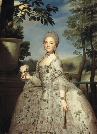 Ritratto di Maria Luisa di Parma come Principessa delle Asturie, ca 1764-1765 da Anton Raphael Mengs