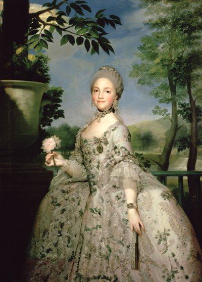 Ritratto di Maria Luisa di Borbone da Anton Raphael Mengs