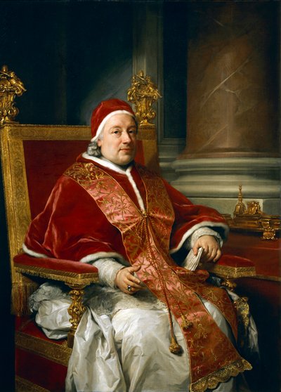 Ritratto di Papa Clemente XIII Rezzonico, di Anton Raphael Mengs da Anton Raphael Mengs