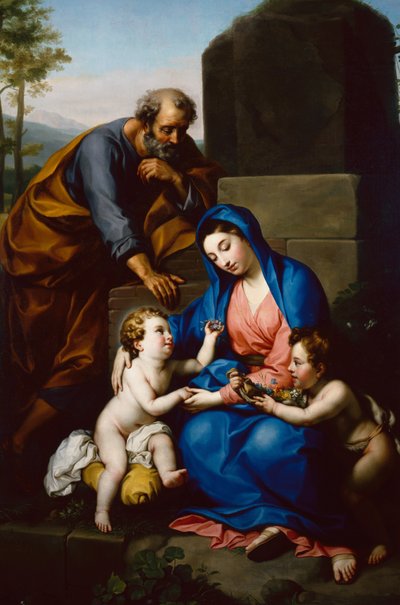 La Sacra Famiglia con il Bambino San Giovanni Battista da Anton Raphael Mengs