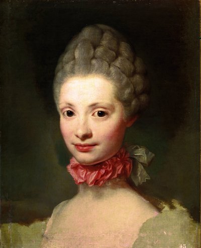Ritratto incompiuto di Maria Luisa di Borbone-Parma da Anton Raphael Mengs
