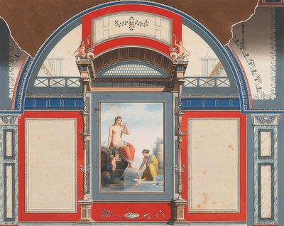 Affresco di una casa romana nel sito della Villa Negroni a Roma, Venere e una ninfa con Eroti da Anton Raphael Mengs