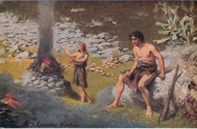 Caino e Abele, da Hulberts Story of the Bible pubblicato da The John Winston Company, 1932 da Anton Robert Leinweber