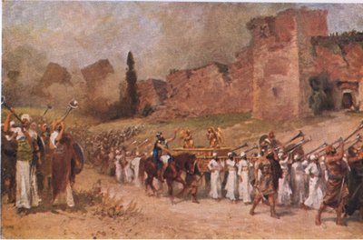 Le mura di Gerico cadono, da Hulbert