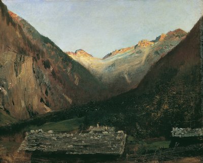Sera a Prossau presso Gastein da Anton Romako