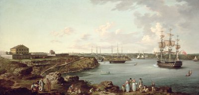 Navi della Royal Navy a Port Mahon, Minorca da Anton Schantz