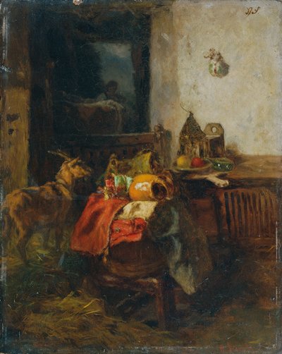 Stanza dei contadini con una natura morta da Anton Schrodl
