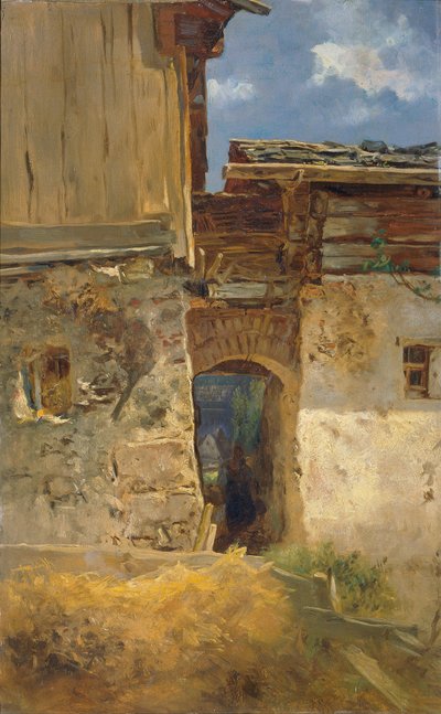 Vicolo a Hallstatt da Anton Schrodl