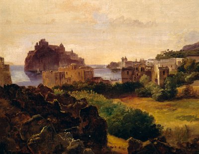 Veduta di Ischia con castello da Anton Sminck Pitloo