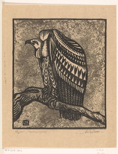 Avvoltoio da Anton Vincent Emanuel Pohl (signed by artist)