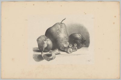 Pera, pesca, uva e limone sbucciato da Anton Weiss