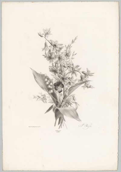 Violetta e fiori a forma di giacinto e campana da Anton Weiss