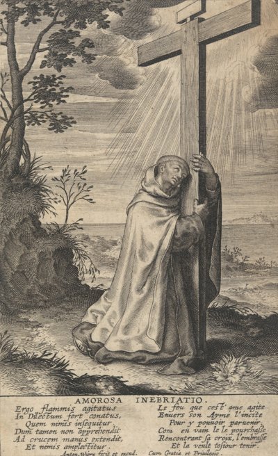 Amorosa Inebriatio dalla Vita di San Giovanni della Croce, 1622-24 da Anton Wierix