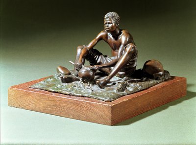 Uomo seduto con pentola da Anton van Wouw