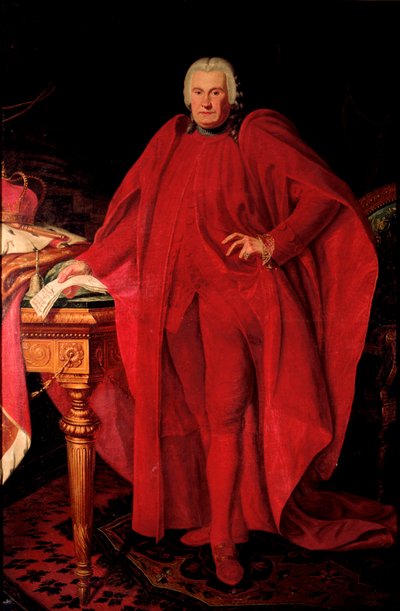 Ritratto di Alerame Maria Pallavicino (1730-1805) Doge della Repubblica di Genova dal 1789 al 1791 Dipinto di Anton von Maron (1733-1808) Dim. 223x148 cm Genova, Collezione principe Domenico Pallavicino da Anton von Maron