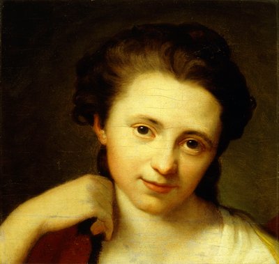 Ritratto di Angelica Kauffmann a busto da Anton von Maron