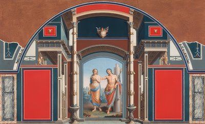Affresco di una casa romana nel sito della Villa Negroni a Roma, Bacco e Arianna da Anton von Maron