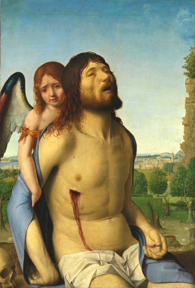 Il Cristo morto sorretto da un angelo da Antonello da Messina