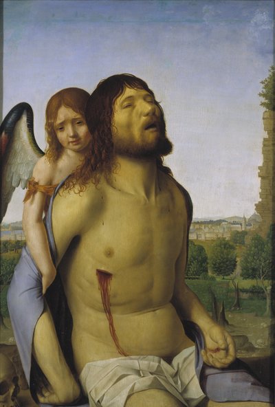 Il Cristo morto sorretto da un angelo da Antonello da Messina