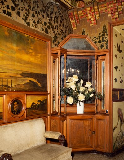 Sala da pranzo, Casa Vicens, Barcellona, di Antoni Gaudi. Spagna da Antoni Gaudi