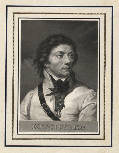 Ritratto di Tadeusz Kosciuszko 1746-1817 da Antoni Oleszczynski