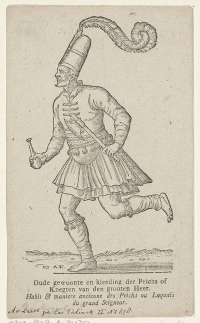 Uomo in abiti orientali da Antoni van Leest