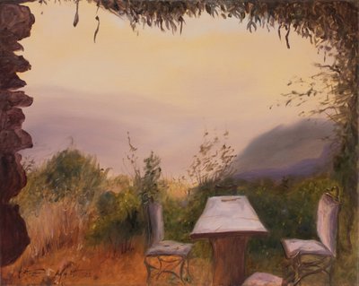 Vista del castello, Sierra Nevada, Spagna, 2022 da Antonia Myatt