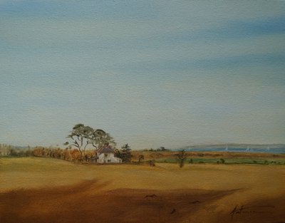 Casa e campi, 2016 da Antonia Myatt