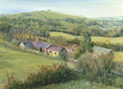 Cottage della fattoria del prato, 1999 da Antonia Myatt