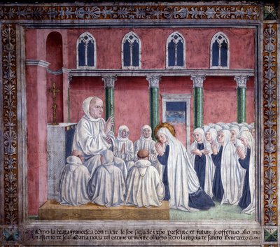 Vita di Santa Francesca Romana: La santa e le oblate si offrono all