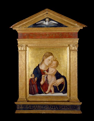 Vergine e Bambino con donatore, c.1480 da Antoniazzo Romano