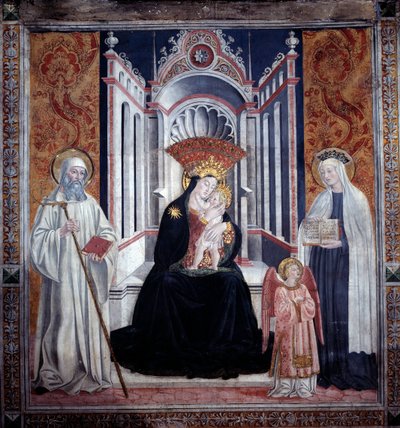 Vergine tra San Benedetto e Santa Francesca Romana da Antoniazzo Romano
