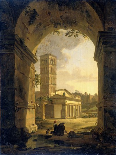 San Giorgio in Velabro a Roma da Antonie Sminck Pitloo