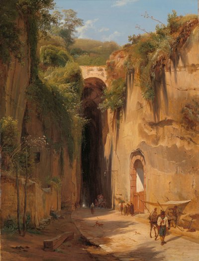 La Grotta di Posillipo a Napoli da Antonie Sminck Pitloo