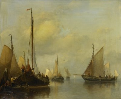 Barche da pesca in acque calme da Antonie Waldorp
